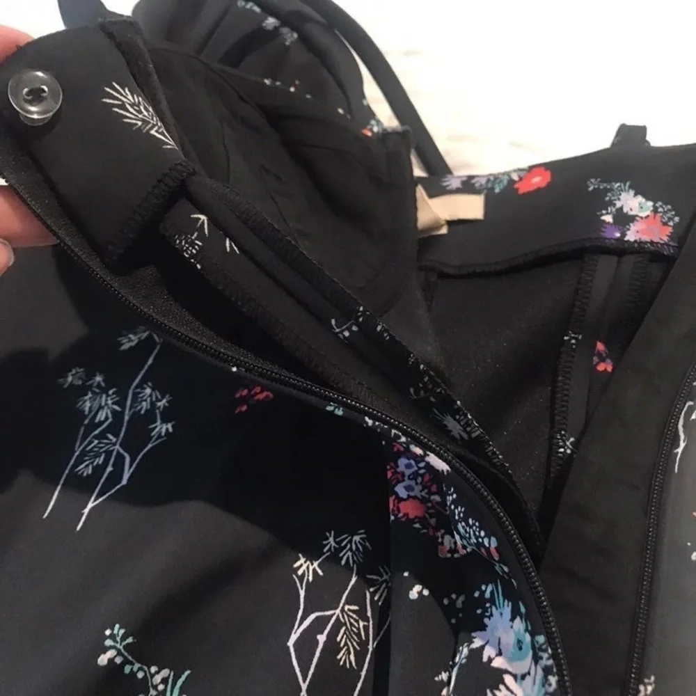 NWT H&M Black Floral Dress. - Picture 6 of 9